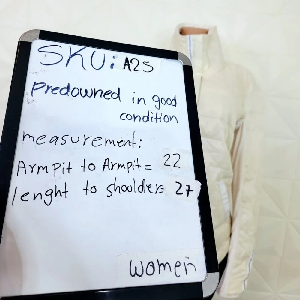 Lululemon Athletica Off-White Quilted Puffer Jacket - Picture 9 of 9